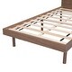 preview thumbnail 32 of 30, Twin Size Bed Frame with Storage Headboard and USB Ports, Kids Twin Bed with Support Slat, Wooden Twin Platform Bed for Bedroom