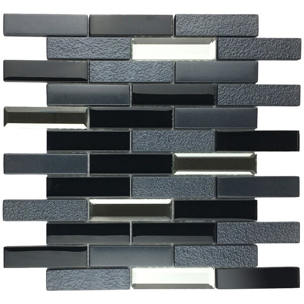 Shop TileGen. Paint Effect Brick 2" x 4" Glass Mosaic Tile ...