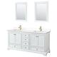 Option White / White Quartz Top / Brushed Gold Hardware