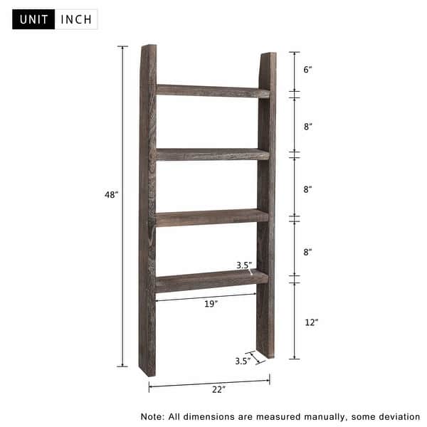 Rustic Vintage Blanket Ladder Decorative Wood Ladder Shelf Bed Bath