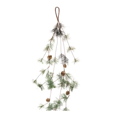 Pine Cone and Twig Christmas Garlands - 45" x 16" - Set of 2