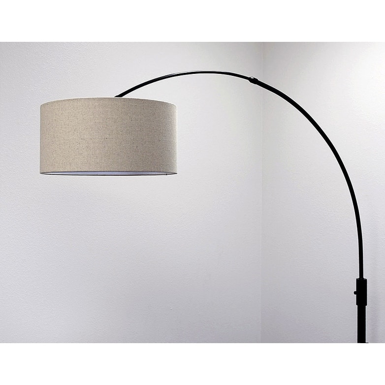 Orbita 82-In Retractable Arch Dimmable Floor Lamp include with15W LED Bulb