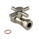 preview thumbnail 3 of 1, Kingston Brass Concord Straight Stop Valve - NPT Slip Brushed Nickel