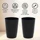 preview thumbnail 31 of 60, HOLD N’ STORAGE - Set of 2 Small Trash Can with Open Top for Compact and Tight Spaces – 1.58 Gallon Capacity
