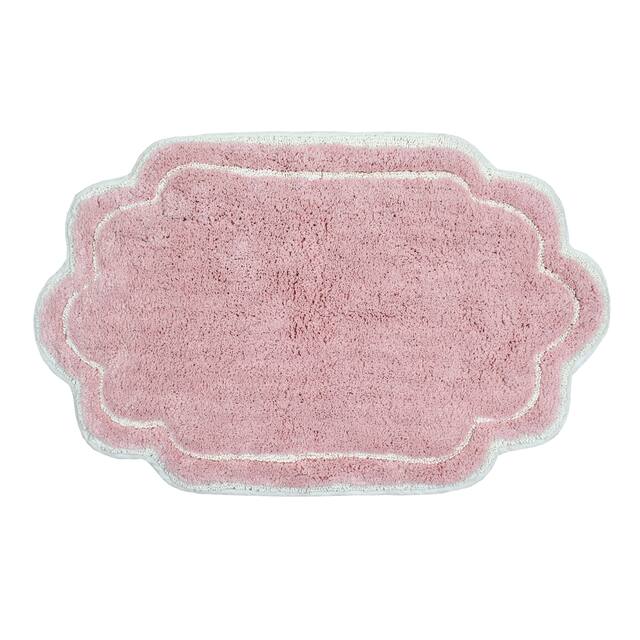 Home Weavers Allure Collection Absorbent Cotton, Machine Washable and Dry Bath Rugs