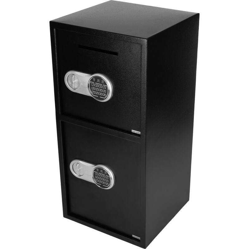 Electronic Safe Deposit Box Drop Safe with Digital Keypad and 2 Sets