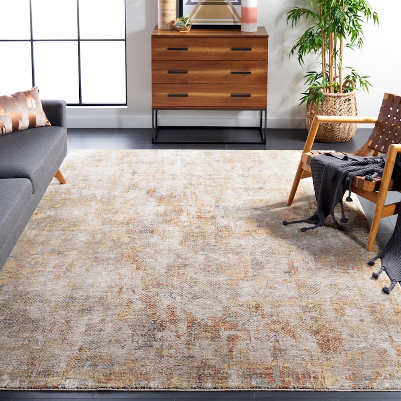SAFAVIEH Silverado Abby Modern Abstract Rug - 9' x 12' - Ivory/Gold