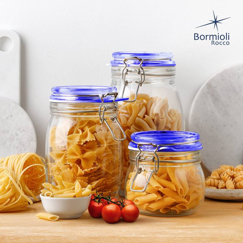 Bormioli Rocco Fido Jar with Lid 3 Piece Set