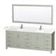 Option Light Green / White Cultured Marble Top / Brushed
