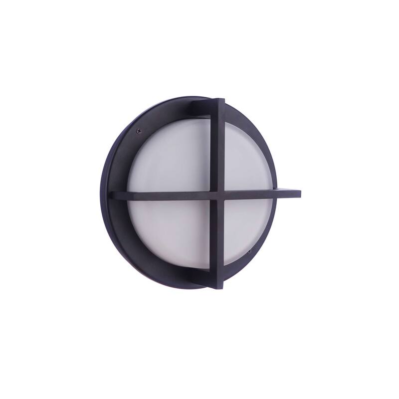Craftmade ZA5902 Bulkhead Round 8" Wide Flush Mount Outdoor Ceiling - Textured Black