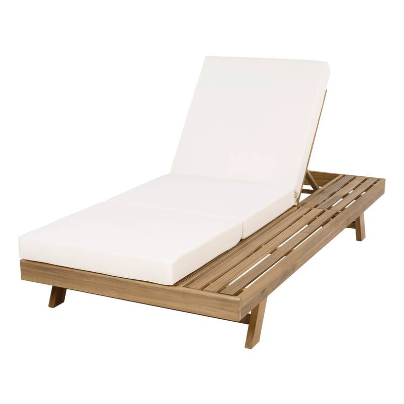Lounge Chair Set with Open-Sided Design, Solid Wood Frame with Casual Cushions