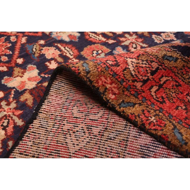 ECARPETGALLERY Hand-knotted Andelz Navy Wool Rug - 3'5 x 9'4