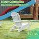 preview thumbnail 39 of 38, Outdoor HDPE Kid's Adirondack Chair for Kids - High Backrest & Armrests - 21" x 20.5" x 25"