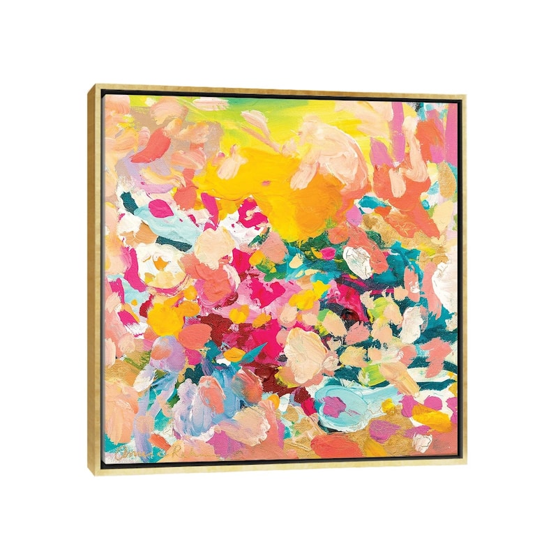 iCanvas "Hopeless Romantic" by Amira Rahim Framed Canvas Print - Gold - 26x26