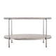 preview thumbnail 5 of 14, SEI Furniture Henderson Modern Faux Marble Round Coffee Table with Bottom Shelf