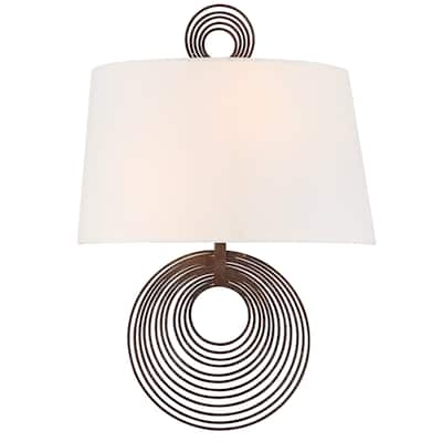 Crystorama Lighting Group DOR-B7702 Doral 2 Light 14" Tall Wall Sconce