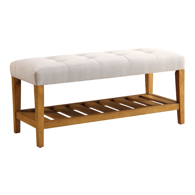 Kahan Kahan Tufted Padded Seat Bench