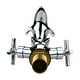 preview thumbnail 10 of 11, Chrome Bathroom Faucets 9.5 in. Dolphin Shaped Bathroom Sink Faucet with 2 Handles Renovators Supply