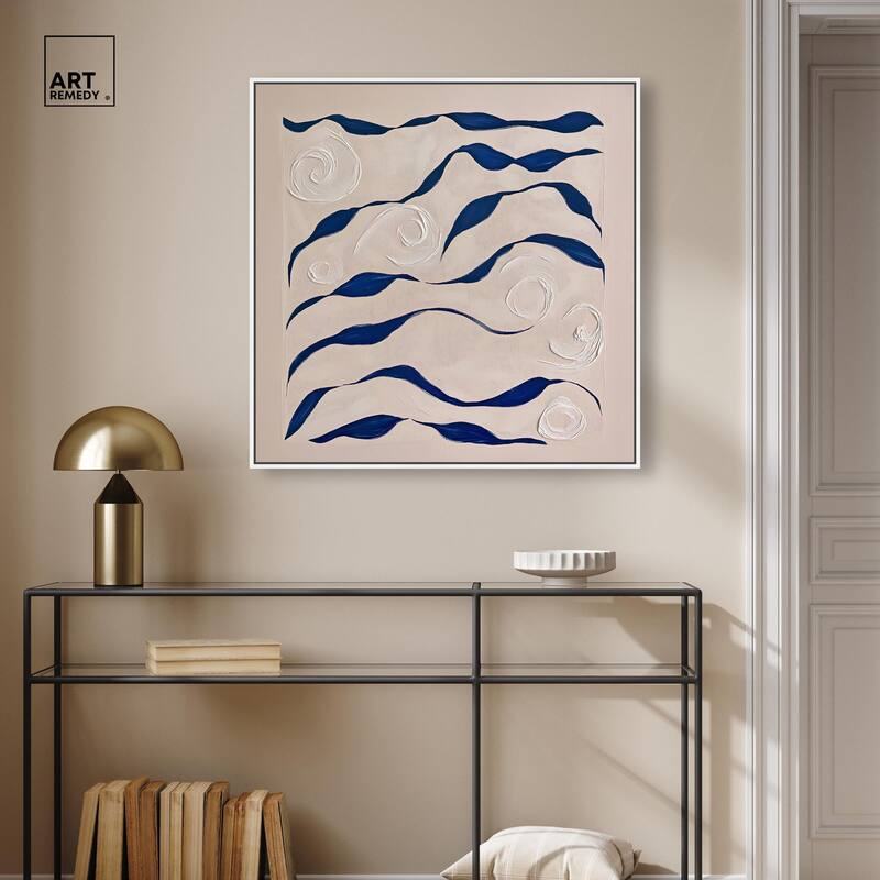 Acrylic Waves Canvas by Art Remedy