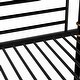 preview thumbnail 12 of 37, Metal Bunk Bed Retro Black Bed Frame with Ladder and Guardrail, Industrial Detachable Bunkbeds Convertible 2 Platform Beds