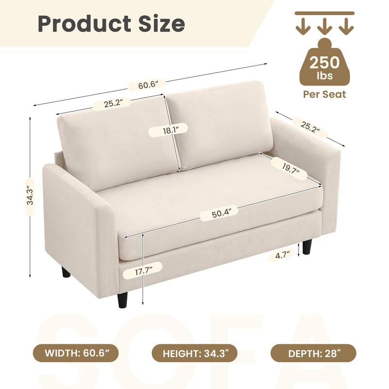 Snow Velvet Sectional Sofa