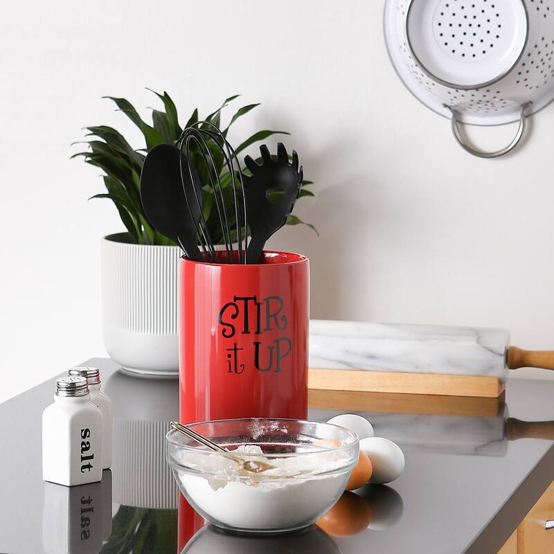 DII Stir It Up Ceramic Utensil Holder