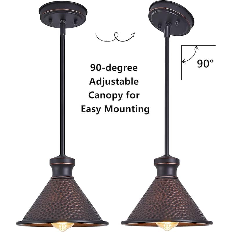 58”Hight adjustable hanging light aluminum metal kitchen light oil-rubbed bronze pendant light