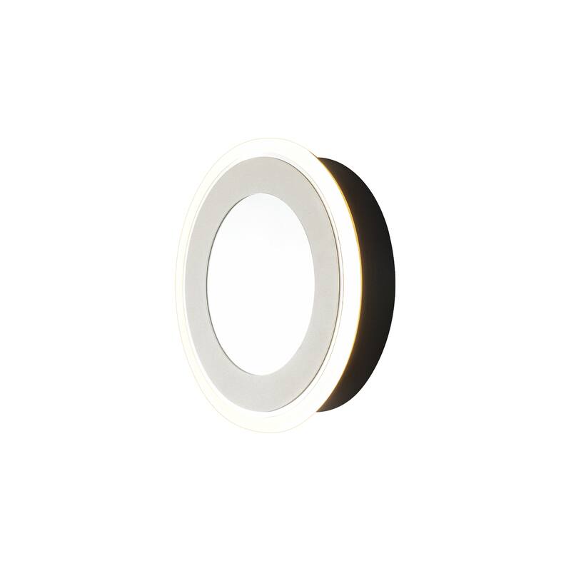 7.7"W Modern LED Flush Mount Ceiling Light - 13W 3000K Warm Light, Dimmable Round Fixture for Bedroom - 1 Light