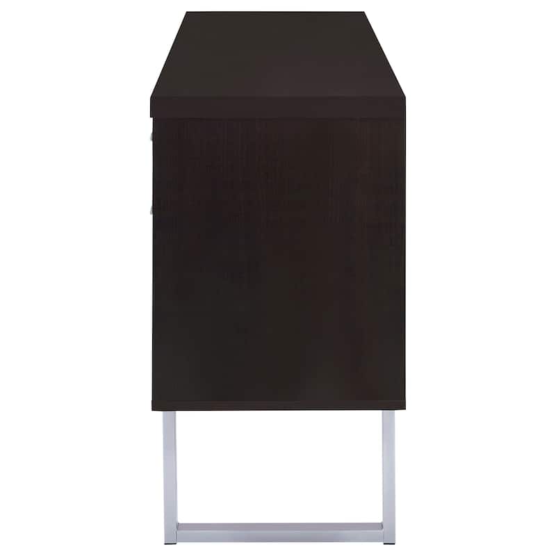 Lawtey 5-drawer Home Office Storage Credenza Cappuccino - 60.00" x 15.50" x 30.00"