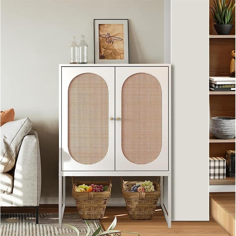 Bohemian accent lockers, adjustable shelves, living room, kitchen, bedroom sideboards