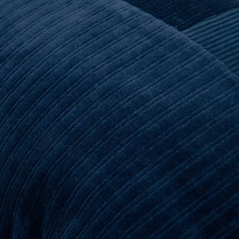 Rizzy Home Solid Corduroy Modern Pattern Blocked Throw Pillow