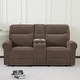preview thumbnail 76 of 118, MCombo 64.6" Wall Hugger Power Loveseat Fabric Recliner Sofa with USB Ports