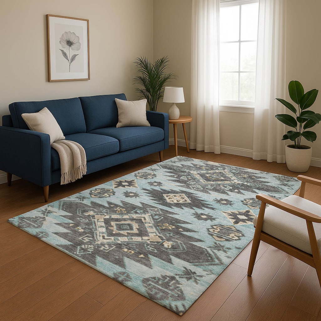 Premium Washable Super Soft Global Tribal Mayfield Rug