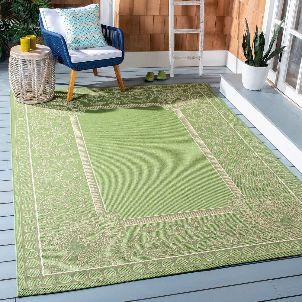 SAFAVIEH Courtyard Kitija Indoor/ Outdoor Waterproof Patio Backyard Rug