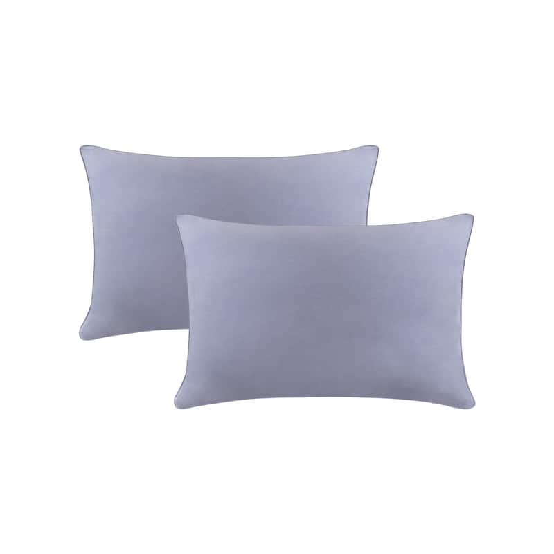 A1HC Pack of 2 Velvet Throw Pillow Covers, Hidden Zipper Closure - 12x20 Inches - Slat Grey