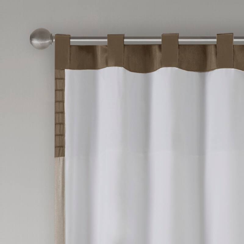 Madison Park Tradewinds Polyoni Pintuck Single Curtain Panel - 50 X 84