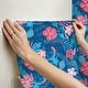 preview thumbnail 5 of 5, Disney Stitch Tropical Flowers Blue Peel and Stick Wallpaper - 216 x 20.50