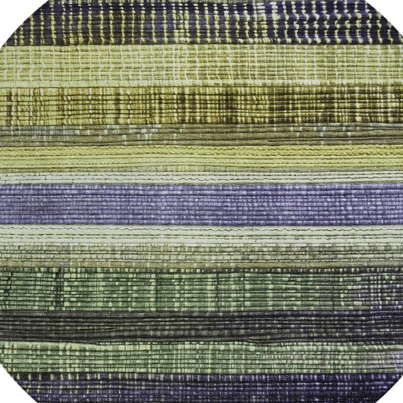 HomeRoots Striped Transitional Rectangle Outdoor Rug
