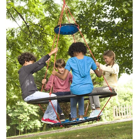 HearthSong Large Vortex Outdoor Spinning Ring Swing - One-Size