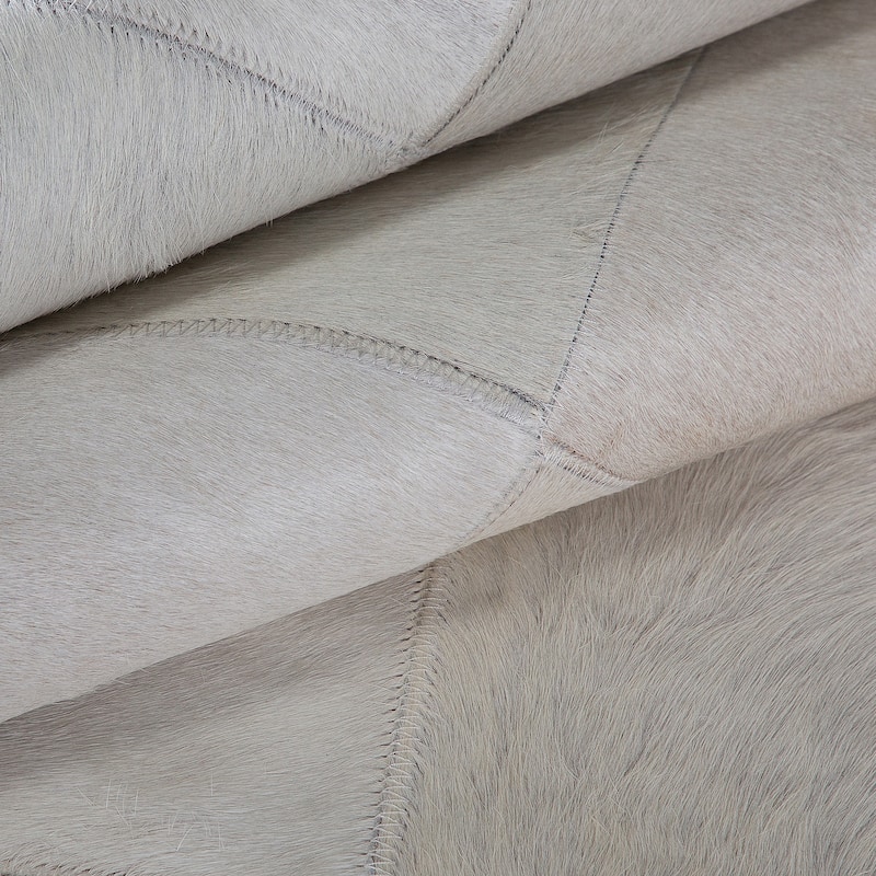 Ben Soleimani South American Cowhide Tile Hand Woven Rug