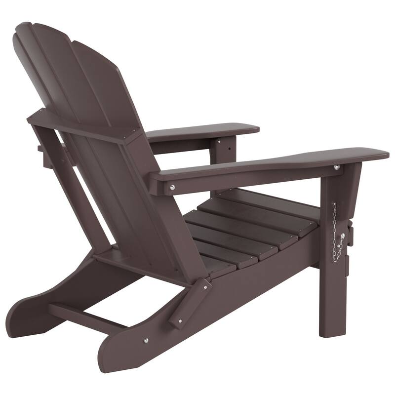 POLYTRENDS Laguna Outdoor Eco-Friendly Poly Folding Adirondack Chair (Set of 2)