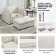 preview thumbnail 19 of 40, Roomfitters 50" Oversized Armchair with Ottoman, Modern Accent Chair, Lumbar Support, Reading Sofa for Bedroom
