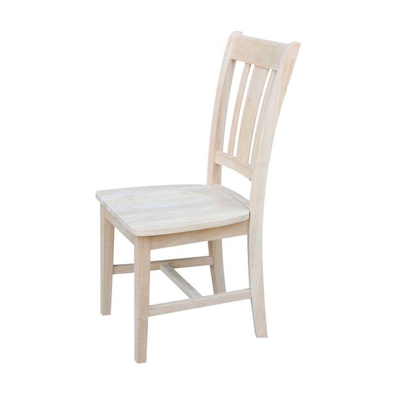 International Concepts Solid Wood San Remo Splatback Chairs - Set of 2