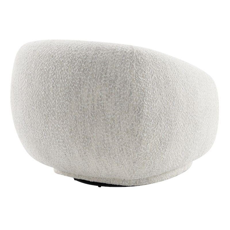 Furniture of America Erynn Modern 42-inch Boucle Swivel Accent Chair