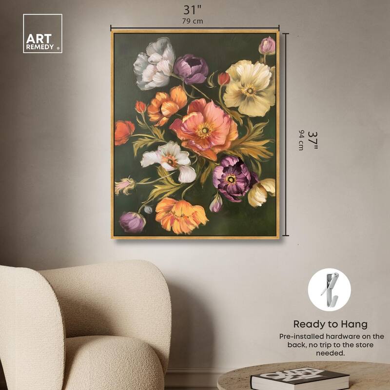 Twilight Tulips II Canvas by Art Remedy