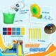 preview thumbnail 9 of 7, Qaba Inflatable Water Slide Park, Kids Bounce House 6 in 1 with 550W Blower, Splash Pools, 2 Slides, Party - multicolored