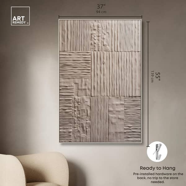 dimension image slide 13 of 24, Old Clay Texture Canvas Elegant White and Gold Art by Art Remedy