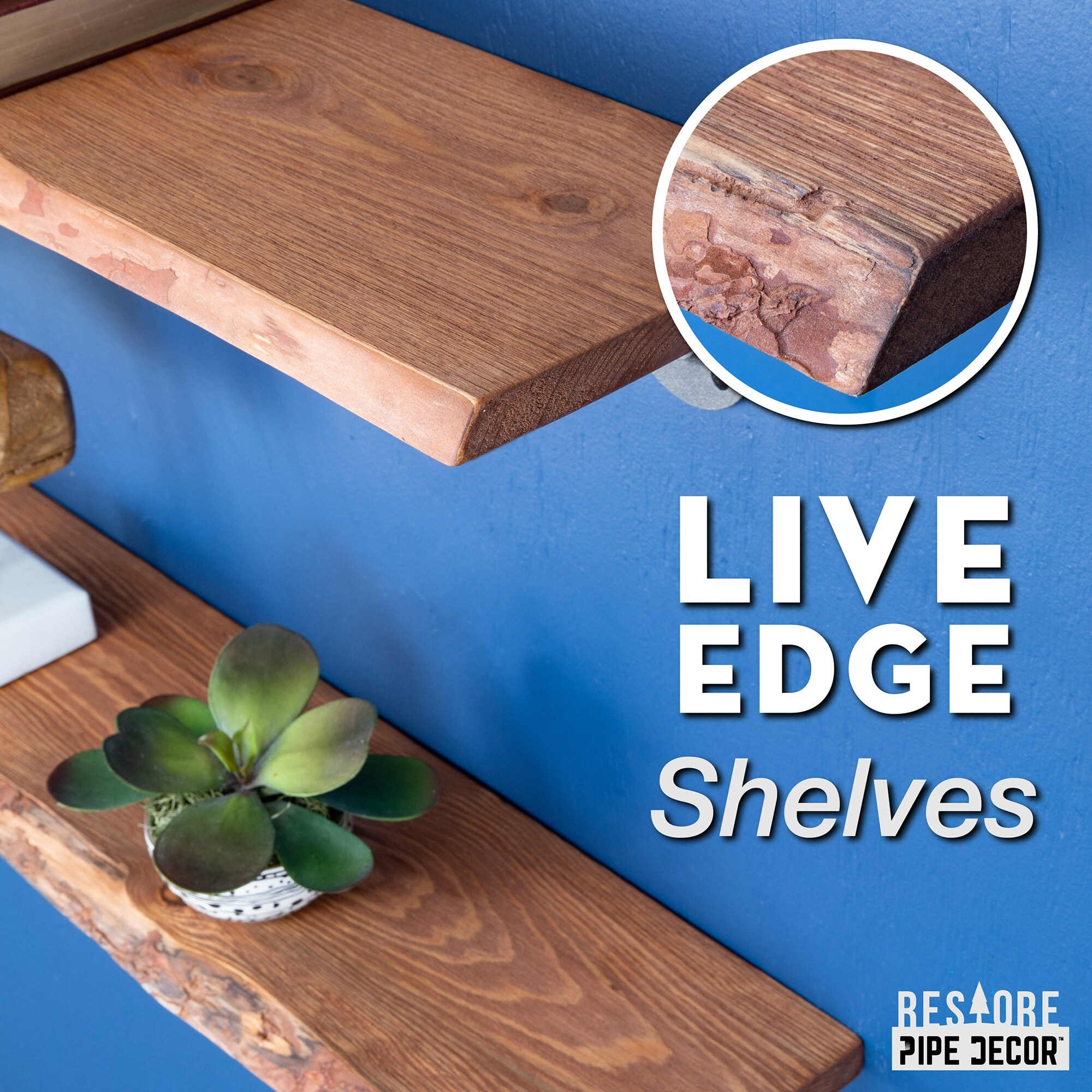 Pipe store decor shelves
