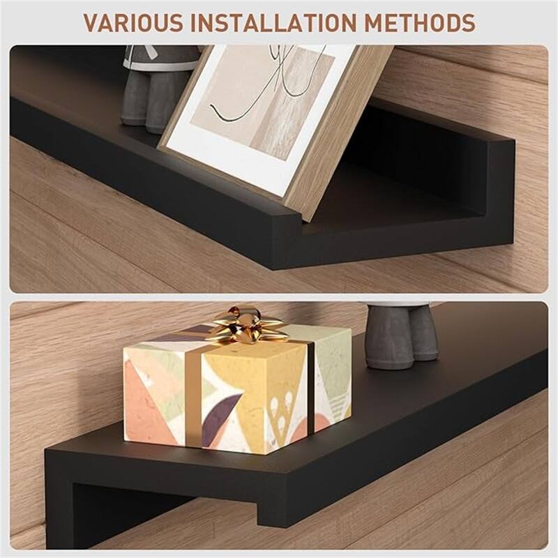 Floating Shelves Wall Mounted Set of 2 - 3.9"D x 35"W x 1.6"H