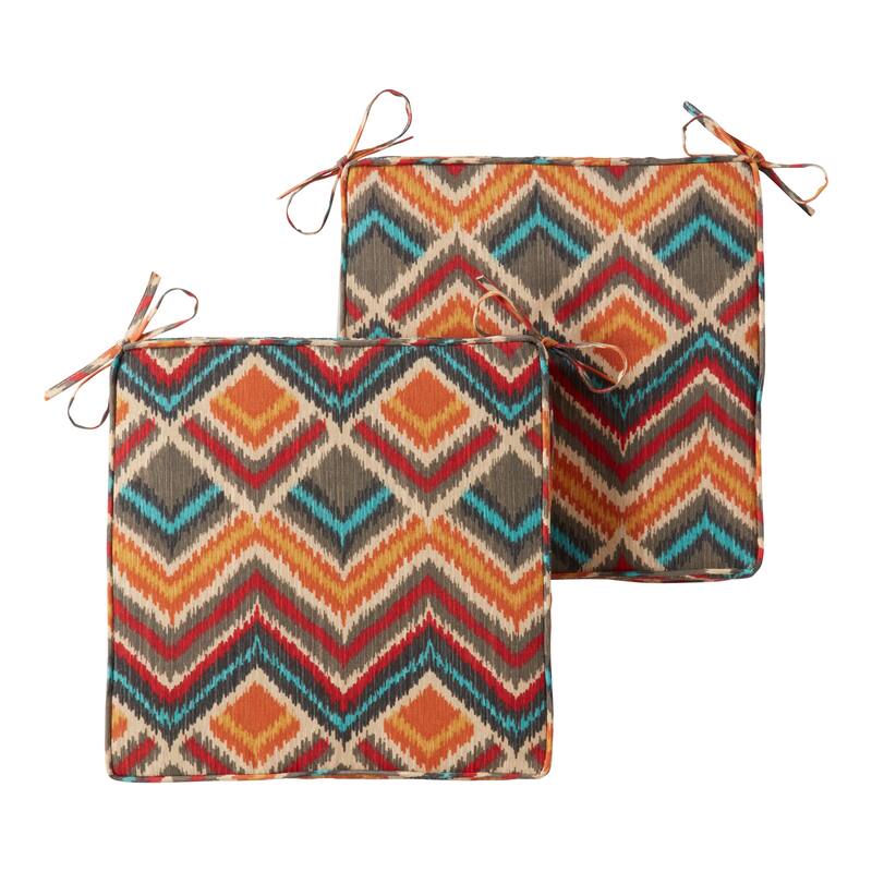 Greendale Home Fashions 18" Square Outdoor Chair Pad (Set of 2) - Surreal